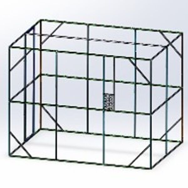 vidaXL Vogelvoliere Anthrazit 302x208x214 cm Stahl