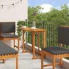 vidaXL Garten Bistro Set 6 pcs Braun Massivholz Akazie