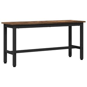 vidaXL Esstischbank 100 x 32,5 x 48,5 cm Ingenieure Holz und Stahl