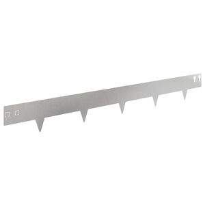 vidaXL Raseneinfassung 10 stk. 100 x 12 cm Stahl Silber