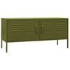 vidaXL TV-Schrank Olivgr&uuml;n 105x35x50 cm Stahl