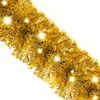 vidaXL Weihnachtsgirlande mit LED 10 m Golden