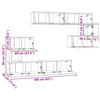 vidaXL 8-tlg. TV-Schrank-Set Wei&szlig; Holzwerkstoff