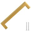 vidaXL M&ouml;belgriffe 10 Stk. Golden 128 mm Edelstahl