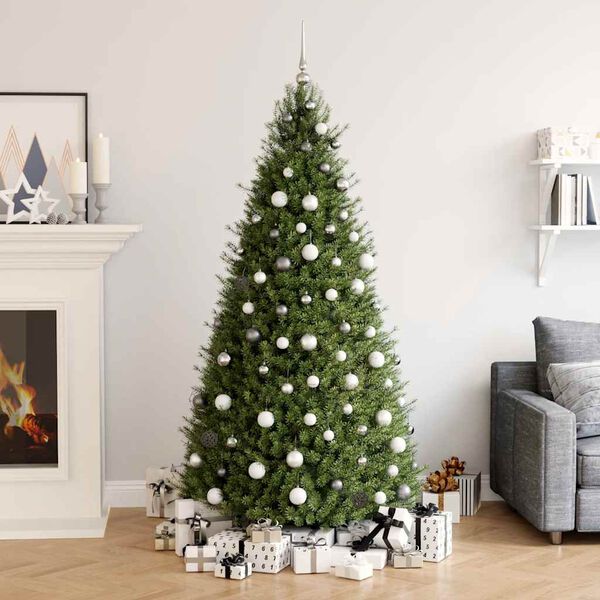 vidaXL 120-tlg. Weihnachtskugeln mit Weihnachtsbaumspitze 300 LEDs