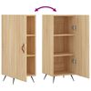 vidaXL Sideboard Sonoma-Eiche 34,5x34x90 cm Holzwerkstoff