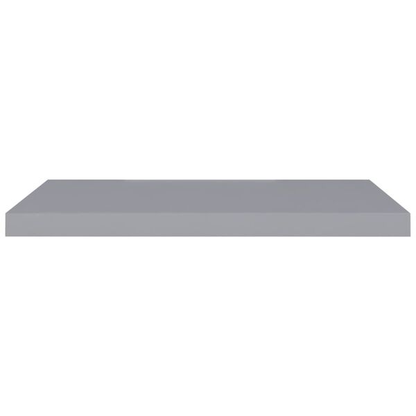 vidaXL Schweberegale 4 Stk. Grau 80x23,5x3,8 cm MDF
