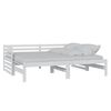 vidaXL Ausziehbares Tagesbett Wei&szlig; Massivholz Kiefer 2x(90x200) cm