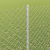 vidaXL Zaun mit Pfosten Silber 1,4 x 10 m Stahl