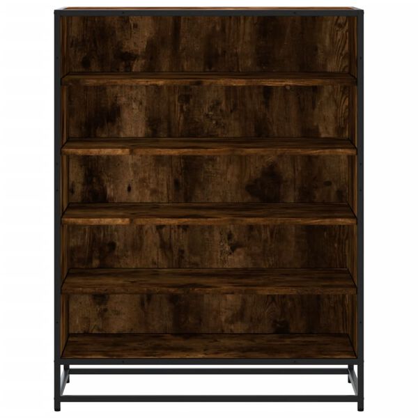 vidaXL Schuhschrank R&auml;uchereiche 75x38x97,5 cm Holzwerkstoff Metall