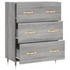 vidaXL Sideboard Grau Sonoma 69,5x34x90 cm Holzwerkstoff