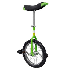 vidaXL Einrad Verstellbar Gr&uuml;n 16 Zoll