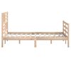 vidaXL Massivholzbett 135x190 cm