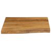 vidaXL Tischplatte mit Baumkante 40x40x2,5 cm Massivholz Mango