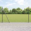 vidaXL Zaunpfosten 7 pcs Grau Stahl