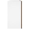vidaXL H&auml;ngeschrank Lyon Glas Braun Eiche-Optik 60x31x60 cm Holzwerkstoff