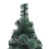 vidaXL K&uuml;nstlicher vorbeleuchteter Weihnachtsbaum mit Kugelset 210 cm