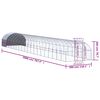 vidaXL Outdoor-H&uuml;hnerstall 3x20x2 m Verzinkter Stahl
