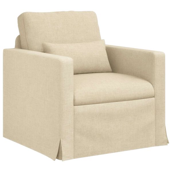 vidaXL Sofa 2 pcs Creme