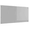 vidaXL Küchenrückwand Hellgrau 100 x 50 x 0,6 cm Gehärtetes Glas