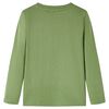 Kinder-Langarmshirt Helles Khaki 128