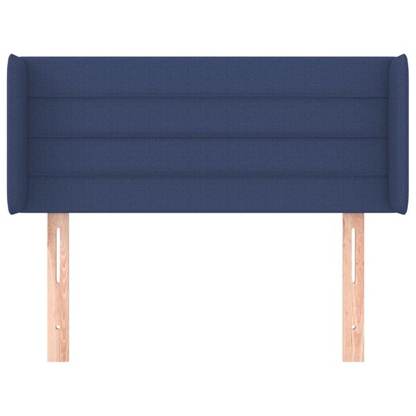 vidaXL Kopfteil mit Ohren Blau 83x16x78/88 cm Stoff