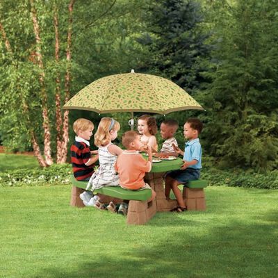 Step2 Kinder-Picknick-Tisch mit Sonnenschirm