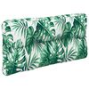 vidaXL Palettenkissen Blattmuster 80x40x12 cm Stoff