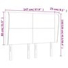 vidaXL Kopfteil mit Ohren Rosa 147x23x118/128 cm Samt