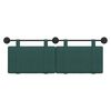 vidaXL H&auml;ngevorderseite Wandmontiert Dunkelgr&uuml;n 130 x 55 x 5 cm Stoff