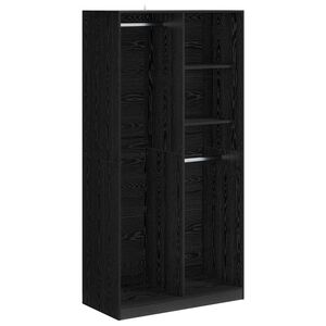 vidaXL Kleiderschrank Schwarz Eichen-Optik 100 x 50 x 200 cm