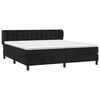 vidaXL Boxspringbett mit Matratze Schwarz 160x200 cm Samt