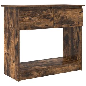vidaXL Konsolentisch mit Schubladen R&auml;uchereiche 85,5x38,5x74,5 cm