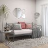 vidaXL Schlafsofa Bettgestell Grau Metall 90x200 cm