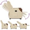 vidaXL Relaxsessel mit Aufstehhilfe Creme Stoff
