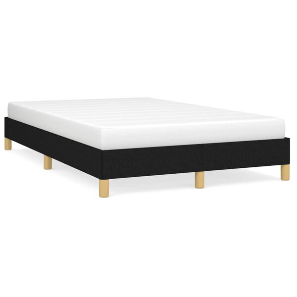vidaXL Bettgestell ohne Matratze Schwarz 120x190 cm Stoff