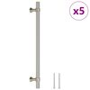 vidaXL M&ouml;belgriffe 5 Stk. Silbern 192 mm Edelstahl
