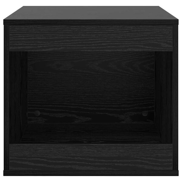 vidaXL Katzenstreu Box Umz&auml;unung Schwarz Eichen-Optik 47 x 59 x 42 cm