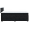 vidaXL Boxspringbett mit Matratze Schwarz 100x200 cm Samt