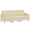 vidaXL 3-Sitzer-Sofa Creme 180 cm Stoff