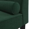 vidaXL Chaiselongue mit Nackenrolle Dunkelgr&uuml;n Stoff