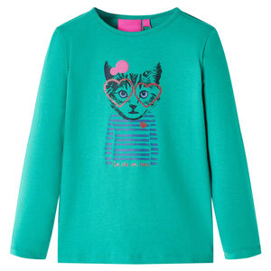 vidaXL Kinder-Langarmshirt Hellgr&uuml;n 104