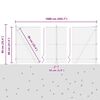 vidaXL Zaunpfosten Grau 10 x 0,8 m (36 mm Mesh) Stahl und PVC