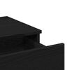 vidaXL Schminktisch mit Spiegel Schwarz Eichen-Optik 100 x 40 x 130 cm