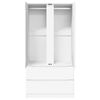 vidaXL Badezimmerschrank mit T&uuml;r Wei&szlig; 79,5 x 49 x 156 cm Holzwerkstoff