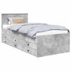 vidaXL Tagesbett Beton Grau und Schwarz 100 x 200 cm Holzwerkstoff