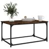 vidaXL Couchtisch R&auml;uchereiche 80x50x40 cm Holzwerkstoff und Eisen