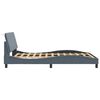 vidaXL Bettgestell ohne Matratze "Hanko" Dunkelgrau 140x190 cm Samt