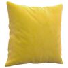 vidaXL 3-Sitzer-Sofa mit Zierkissen Gelb 180 cm Samt