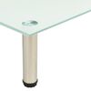 vidaXL TV-Tisch 40x35x17 cm Satiniertes Hartglas